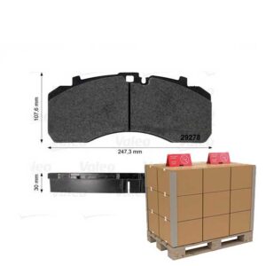 PALET 18 BUC - SET PLACUTE FRANA PREMIUM DAF / IVECO / MAN / MERCEDES / SCANIA / BPW / SAF