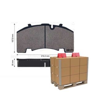 PALET 18 BUC - SET PLACUTE FRANA PREMIUM MERCEDES / BPW / SAF